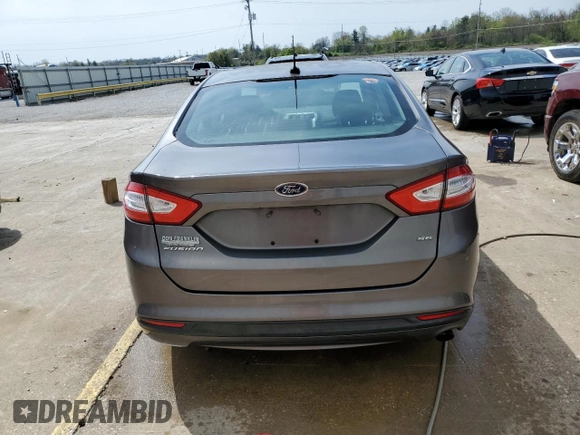 2014 Ford Fusion SE with VIN 1FA6P0H7XE5375191, listed as a Copart auction lot 52733155 with 130,564 mi miles and Salvage Title. Bid and sale history available at carsss.com. Image 6.