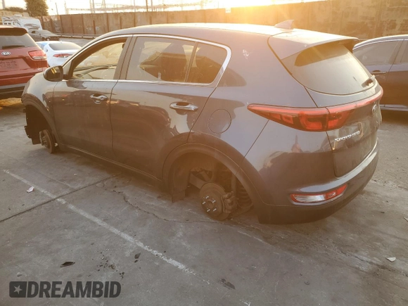 2019 Kia Sportage LX with VIN KNDPM3AC7K7595663, listed as a Copart auction lot 87971845 with Not Provided miles and Salvage Title. Bid and sale history available at carsss.com. Image 2.