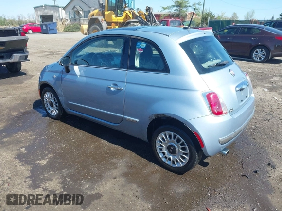 2013 FIAT 500 Lounge with VIN 3C3CFFCR9DT580869, listed as a IAAI auction lot 41983858 with 179,836 mi miles and . Bid and sale history available at DreamBid. Image 3.
