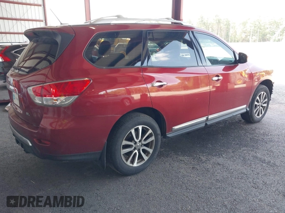 2013 Nissan Pathfinder S with VIN 5N1AR2MN5DC629183, listed as a IAAI auction lot 42567895 with 178,240 mi miles and . Bid and sale history available at DreamBid. Image 4.