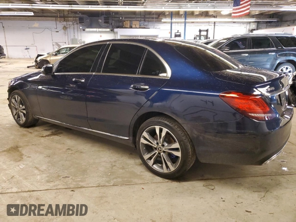 2021 Mercedes-Benz C 300 with VIN W1KWF8EB9MR642810, listed as a Copart auction lot 43569315 with 30,403 mi miles and Salvage title. Bid and sale history available at DreamBid. Image 2.