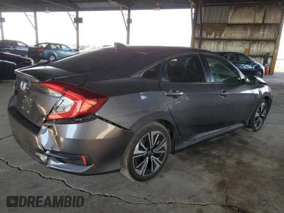 2017 Honda Civic Sedan EX-L with VIN 2HGFC1F70HH657658, listed as a Copart auction lot 51105235 with 103,030 mi miles and Salvage Title. Bid and sale history available at carsss.com. Image 3.