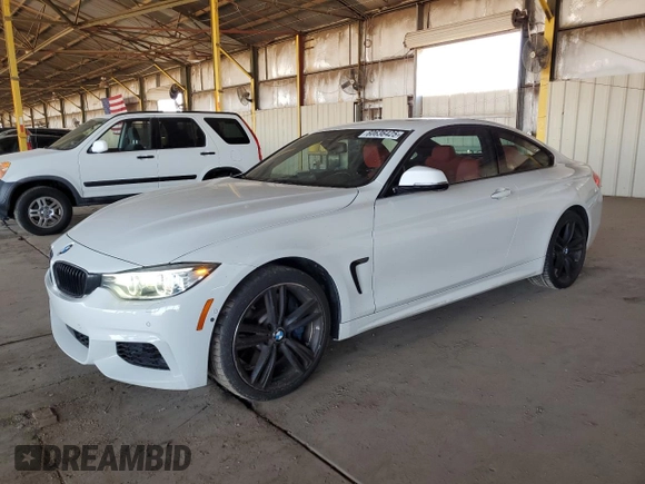 2014 BMW 4 Series 435i xDrive z VIN WBA3R5C53EK187928, wystawiony jako Copart lot #60636425 z przebiegiem 108 991 mil mil oraz Czysty tytuł • Clean title. Historia ofert i sprzedaży dostępna na DreamBid. Obrazek 1.