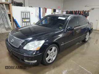 2004 Lexus LS 430 with VIN JTHBN36F540161536, listed as a Copart auction lot 48681815 with 189,621 mi miles and Salvage Title. Bid and sale history available at carsss.com. Image 1.