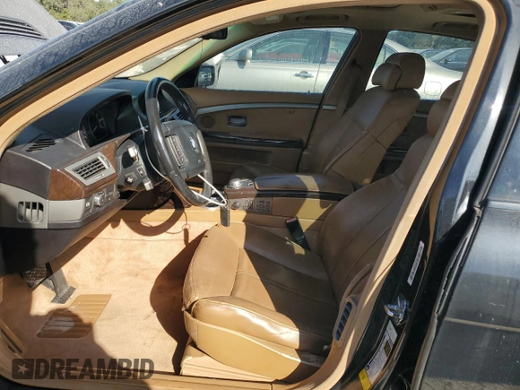 2007 BMW 7 Series 750i with VIN WBAHL83557DT09205, listed as a Copart auction lot 83580374 with 150,334 mi miles and Clean title. Bid and sale history available at DreamBid. Image 7.