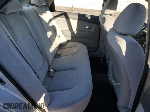 2008 Kia Spectra EX with VIN KNAFE121685507522, listed as a Copart auction lot 57908235 with 143,894 mi miles and Salvage title. Bid and sale history available at DreamBid. Image 10.