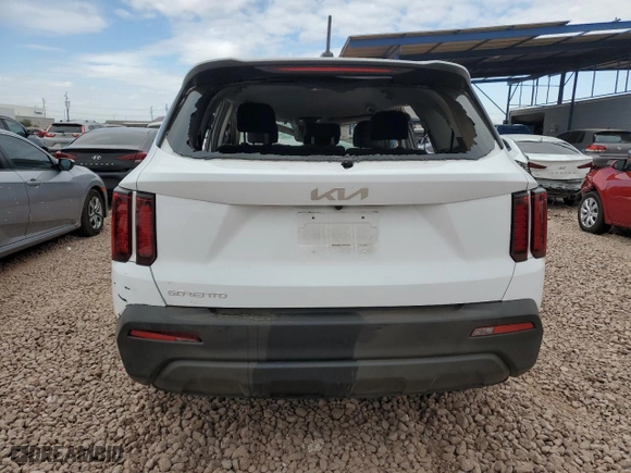 2023 Kia Sorento LX with VIN 5XYRG4LC5PG209710, listed as a Copart auction lot 45301815 with 21,703 mi miles and Salvage Title. Bid and sale history available at carsss.com. Image 6.