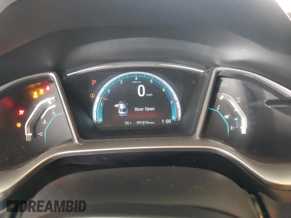 2016 Honda Civic Sedan EX with VIN 19XFC2F78GE200126, listed as a Copart auction lot 53552125 with 91,818 mi miles and Salvage Title. Bid and sale history available at carsss.com. Image 9.
