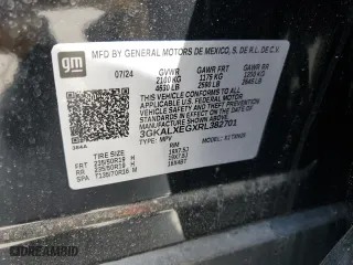 2024 GMC Terrain Denali with VIN 3GKALXEGXRL382701, listed as a Copart auction lot 49453505 with 3,542 mi miles and Salvage Title. Bid and sale history available at carsss.com. Image 14.