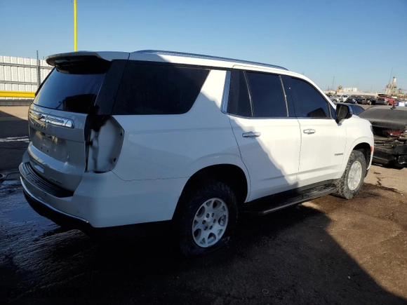 2023 Chevrolet Tahoe Premier with VIN 1GNSKSKD6PR456788, listed as a Copart auction lot 43778745 with 17,030 mi miles and Clean Title. Bid and sale history available at carsss.com. Image 3.