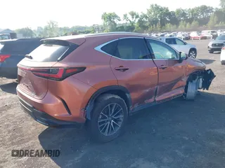 2025 Lexus NX 350h Luxury with VIN 2T2HKCEZ6SC041792, listed as a IAAI auction lot 42568589 with 13,469 mi miles and . Bid and sale history available at DreamBid. Image 4.