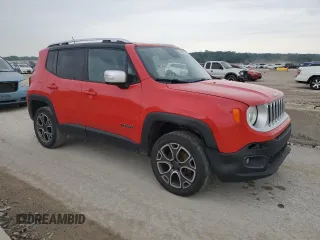 2015 Jeep Renegade Limited with VIN ZACCJBDT0FPB70154, listed as a Copart auction lot 60087705 with 156,264 mi miles and Salvage title. Bid and sale history available at DreamBid. Image 4.