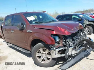 2015 Ford F-150 XLT with VIN 1FTEW1EG1FKE35512, listed as a IAAI auction lot 42194397 with 141,613 mi miles and . Bid and sale history available at DreamBid. Image 1.