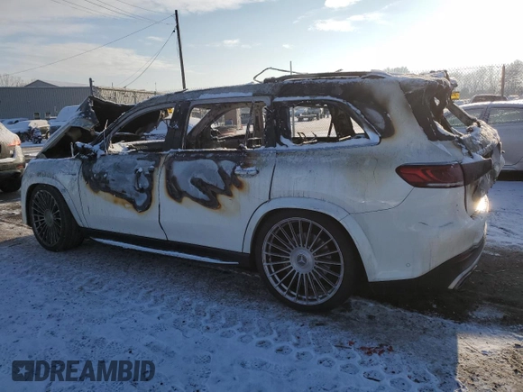2021 Mercedes-Benz GLS 63 AMG with VIN 4JGFF8KE7MA559976, listed as a Copart auction lot 88466545 with Not Provided miles and Salvage Title. Bid and sale history available at DreamBid. Image 2.