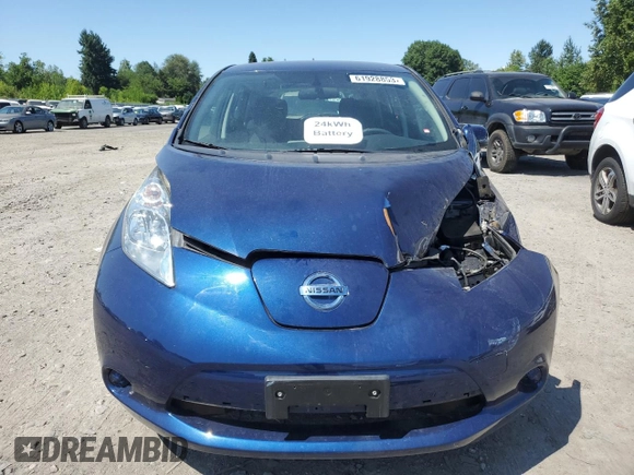 2016 Nissan LEAF S with VIN 1N4BZ0CP2GC313993, listed as a Copart auction lot 61928853 with 41,956 mi miles. Bid and sale history available at carsss.com. Image 5.