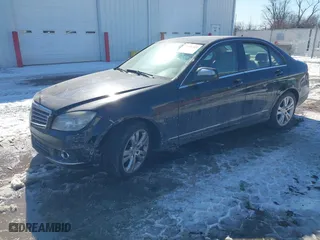 2008 Mercedes-Benz C-Class 3.0L Sport with VIN WDDGF54X38F132654, listed as a IAAI auction lot 41636322 with 184,131 mi miles. Bid and sale history available at carsss.com. Image 2.