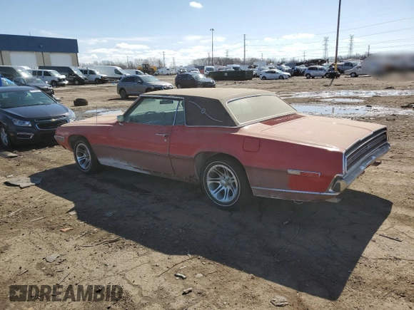 1968 Ford Thunderbird with VIN 8J84N172708, listed as a Copart auction lot 51479915 with 87,770 mi miles and Clean Title. Bid and sale history available at DreamBid. Image 2.