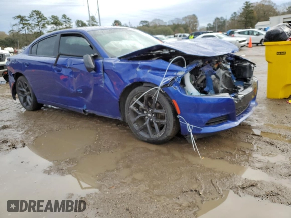 2022 Dodge Charger SXT with VIN 2C3CDXBG7NH202281, listed as a Copart auction lot 89396365 with 34,422 mi miles and Salvage Title. Bid and sale history available at DreamBid. Image 4.