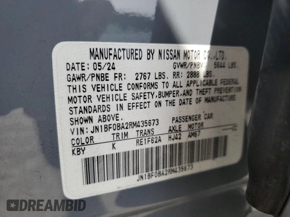 2024 Nissan ARIYA Evolve+ z VIN JN1BF0BA2RM435673, wystawiony jako Copart lot #48230945 z przebiegiem 17 244 mil mil oraz Szkoda całkowita • Salvage title. Historia ofert i sprzedaży dostępna na DreamBid. Obrazek 16.