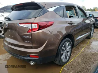 2019 Acura RDX w/Technology Pkg with VIN 5J8TC2H57KL017459, listed as a Copart auction lot 52676504 with 40,732 mi miles and Salvage Title. Bid and sale history available at carsss.com. Image 3.