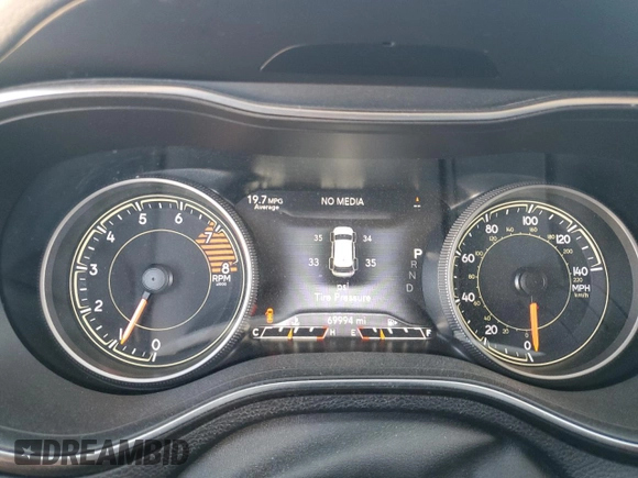 2019 Jeep Cherokee Trailhawk with VIN 1C4PJMBX7KD336494, listed as a Copart auction lot 50346545 with 69,994 mi miles and Salvage Title. Bid and sale history available at DreamBid. Image 9.