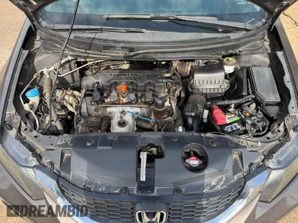 2013 Honda Civic LX with VIN 2HGFB2F56DH580635, listed as a Copart auction lot 59055755 with 52,186 mi miles and Clean title. Bid and sale history available at DreamBid. Image 7.