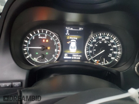 2019 Infiniti Q50 RED SPORT 400 with VIN JN1FV7AP4KM780082, listed as a Copart auction lot 41540805 with 78,820 mi miles and Salvage Title. Bid and sale history available at carsss.com. Image 9.