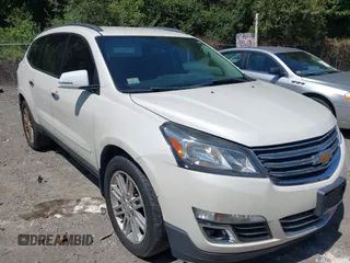 2015 Chevrolet Traverse LT with VIN 1GNKVGKD5FJ141773, listed as a IAAI auction lot 41130794 with 100,370 mi miles and . Bid and sale history available at DreamBid. Image 1.
