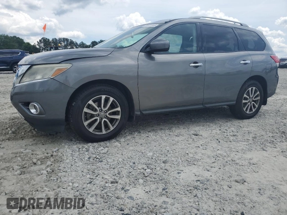 2015 Nissan Pathfinder SL z VIN 5N1AR2MN3FC660810, wystawiony jako Copart lot #55645045 z przebiegiem 115 126 mil mil oraz Szkoda całkowita • Salvage title. Historia ofert i sprzedaży dostępna na DreamBid. Obrazek 1.
