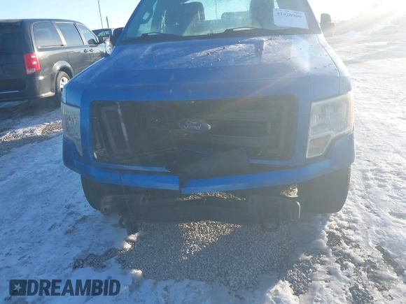 2014 Ford F-150 XL with VIN 1FTFX1EF0EFA27289, listed as a IAAI auction lot 41420909 with 123,045 mi miles. Bid and sale history available at carsss.com. Image 6.