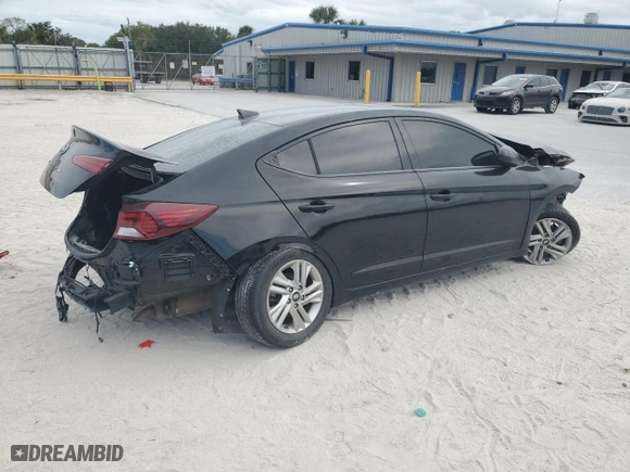 2019 Hyundai Elantra Preferred with VIN KMHD84LF6KU878072, listed as a Copart auction lot 76805244 with 0 mi miles and Non Repairable. Bid and sale history available at carsss.com. Image 3.