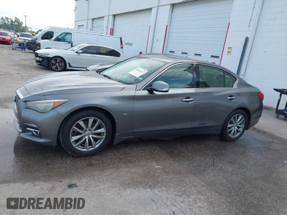2014 Infiniti Q50 Sport with VIN JN1BV7AR5EM700230, listed as a IAAI auction lot 42445133 with 195,055 mi miles and . Bid and sale history available at DreamBid. Image 14.