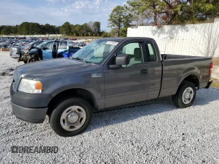 2005 Ford F-150 XL with VIN 1FTRF122X5NB50685, listed as a Copart auction lot 45153925 with 146,329 mi miles and Salvage Title. Bid and sale history available at carsss.com. Image 1.