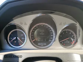 2008 Mercedes-Benz C 63 AMG with VIN WDDGF77X88F148954, listed as a Copart auction lot 72758734 with 59,562 mi miles and Salvage title. Bid and sale history available at DreamBid. Image 9.
