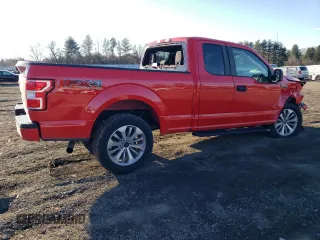 2018 Ford F-150 XL with VIN 1FTFX1EG4JFC22198, listed as a Copart auction lot 46727495 with 121,923 mi miles and Salvage Title. Bid and sale history available at carsss.com. Image 3.