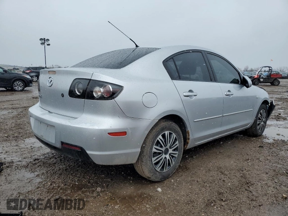 2008 Mazda 3 Sport with VIN JM1BK32F081804357, listed as a Copart auction lot 47356055 with 91,200 mi miles and Salvage Title. Bid and sale history available at DreamBid. Image 3.