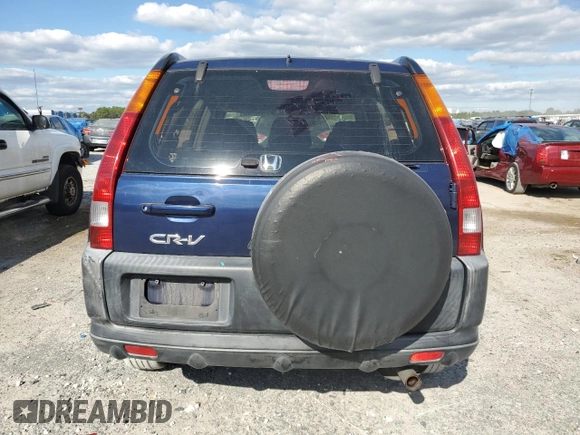 2002 Honda CR-V LX with VIN JHLRD68572C015341, listed as a Copart auction lot 81297734 with 174,567 mi miles and Salvage Title. Bid and sale history available at DreamBid. Image 6.