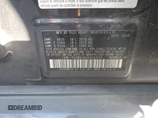2010 Subaru Legacy 2.5i with VIN 4S3BMCA6XA3247656, listed as a Copart auction lot 73057464 with 196,256 mi miles and Salvage Title. Bid and sale history available at carsss.com. Image 12.
