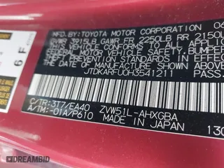 2017 Toyota Prius Two with VIN JTDKARFU0H3541211, listed as a IAAI auction lot 41888946 with 2 mi miles. Bid and sale history available at carsss.com. Image 9.