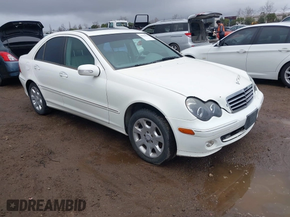 2006 Mercedes-Benz C 230 Sport z VIN WDBRF56H06F735744, wystawiony jako IAAI lot #41527959 z przebiegiem 238 665 mil mil oraz . Historia ofert i sprzedaży dostępna na DreamBid. Obrazek 1.