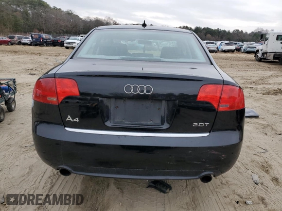 2008 Audi A4 2.0T with VIN WAUDF78E98A166786, listed as a Copart auction lot 84434984 with 182,093 mi miles and Salvage title. Bid and sale history available at DreamBid. Image 6.