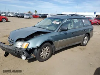 2002 Subaru Legacy Wagon Outback w/All Weather Pkg with VIN 4S3BH675527635750, listed as a Copart auction lot 69400314 with 161,686 mi miles and Salvage Title. Bid and sale history available at carsss.com. Image 1.