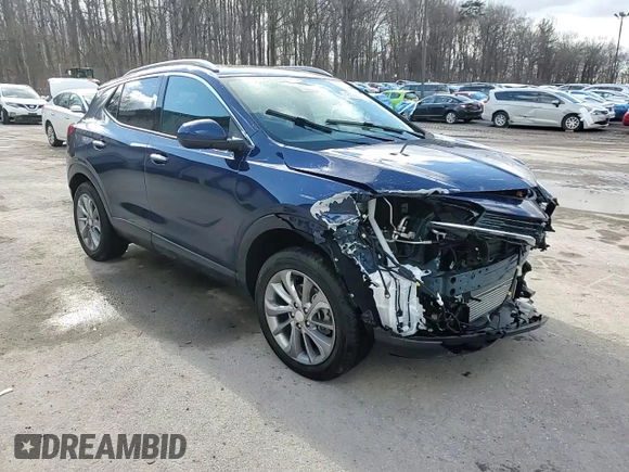 2023 Buick Encore GX Essence with VIN KL4MMGSL6PB096196, listed as a Copart auction lot 43538065 with 14,523 mi miles and Salvage title. Bid and sale history available at DreamBid. Image 14.