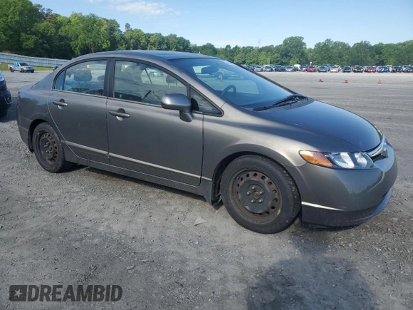 2006 Honda Civic LX z VIN 1HGFA165X6L123586, wystawiony jako Copart lot #54845625 z przebiegiem 105 445 mil mil oraz Szkoda całkowita • Salvage title. Historia ofert i sprzedaży dostępna na DreamBid. Obrazek 4.