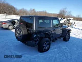 2022 Jeep Wrangler Sport with VIN 1C4HJXAG8NW200391, listed as a Copart auction lot 88103415 with 32,085 mi miles and Salvage Title. Bid and sale history available at DreamBid. Image 3.