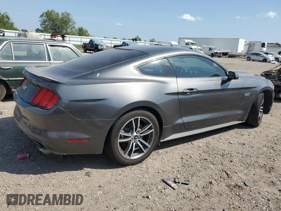 2015 Ford Mustang GT with VIN 1FA6P8CF1F5423420, listed as a Copart auction lot 49845225 with 101,089 mi miles and Salvage Title. Bid and sale history available at DreamBid. Image 3.