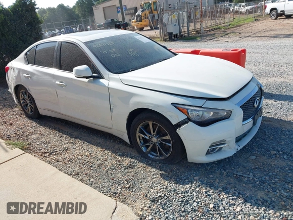 2017 Infiniti Q50 Premium with VIN JN1EV7AR5HM839081, listed as a IAAI auction lot 42663515 with 73,870 mi miles and . Bid and sale history available at DreamBid. Image 1.