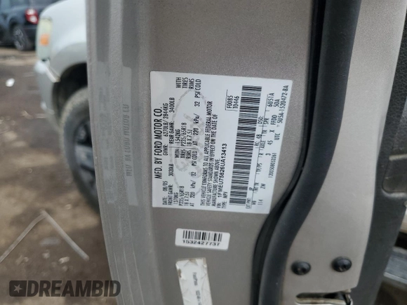 2006 Ford Explorer Limited с VIN 1FMEU75826UA13413, выставлен на аукционе Copart как лот 62919765 с пробегом 193 042 миль миль и Чистый • Clean title. История ставок и продаж доступна на DreamBid. Изображение 13.
