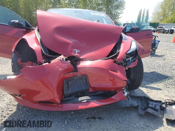 2022 Tesla Model 3 with VIN 5YJ3E1EA7NF369811, listed as a Copart auction lot 54386705 with 80,478 mi miles and Salvage Title. Bid and sale history available at DreamBid. Image 11.