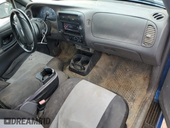2002 Ford Ranger XL Fleet with VIN 1FTYR44U52PA71654, listed as a Copart auction lot 61395215 with 193,722 mi miles and Salvage title. Bid and sale history available at DreamBid. Image 8.